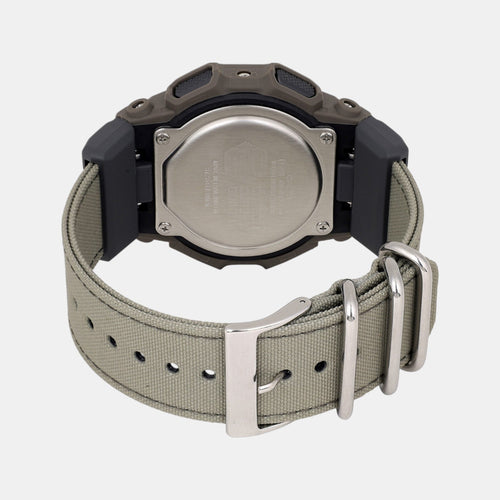 G-Shock Men Quartz Black Dial Digital Fabric Watch G1672