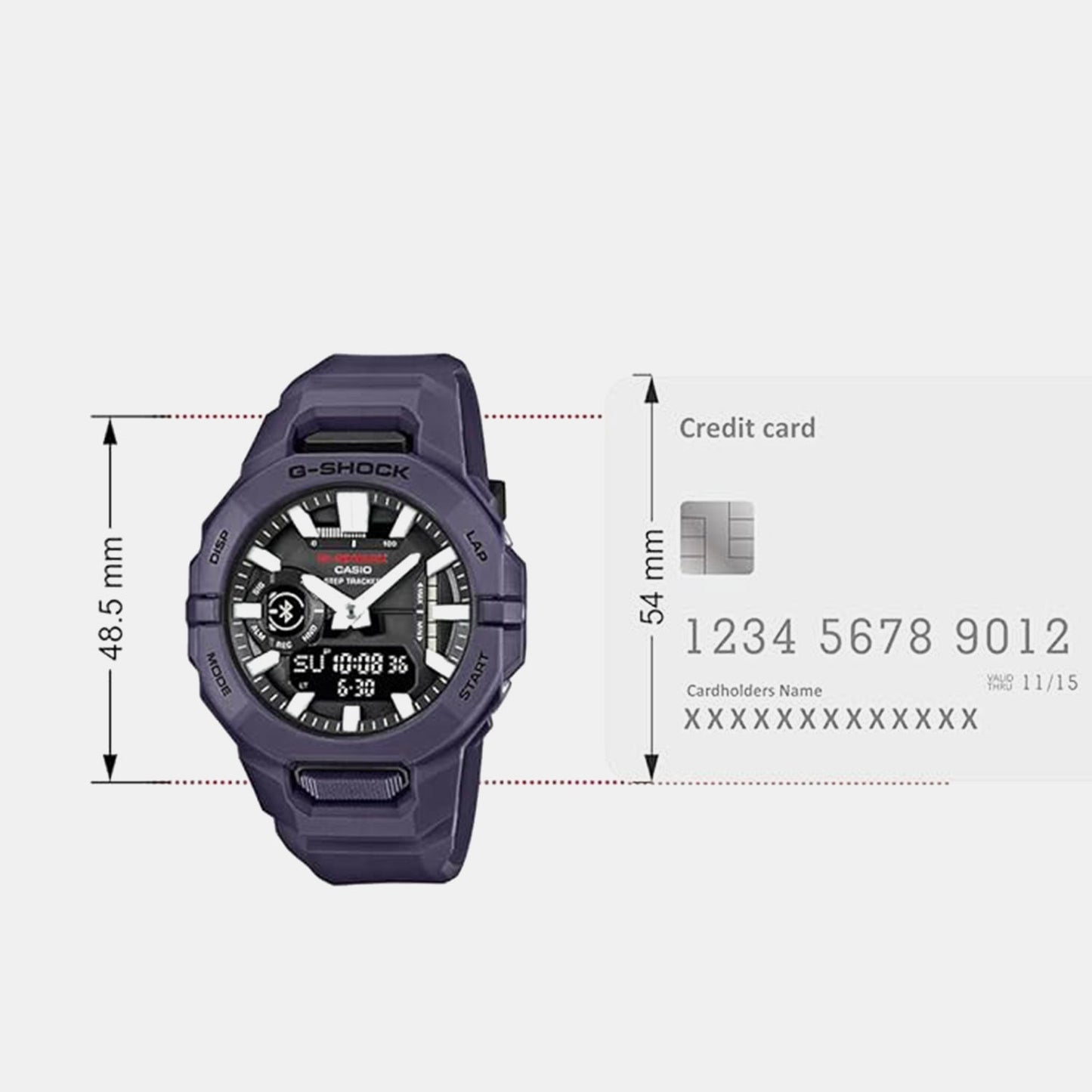 G-Shock Men Quartz Purple Dial Analog-Digital Resin Watch G1710