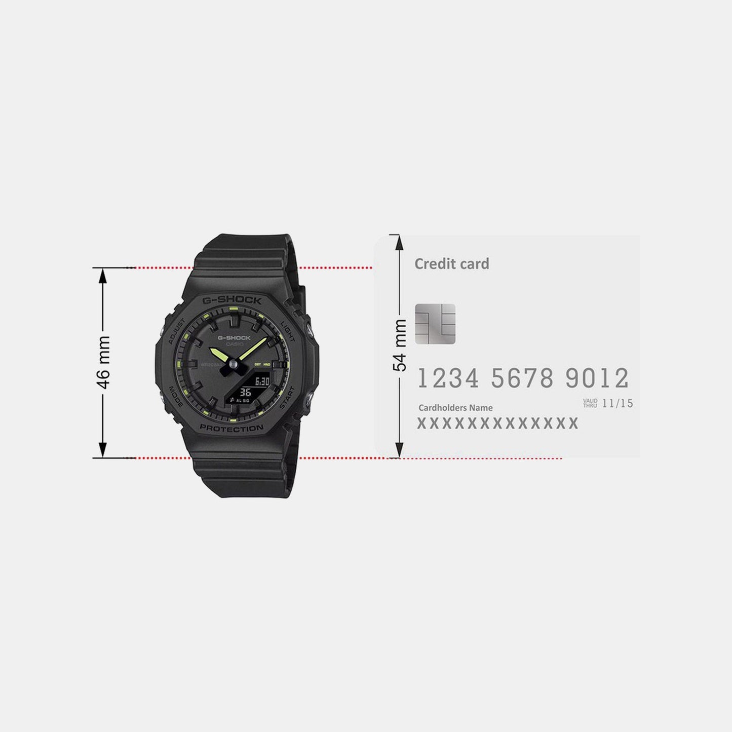 G-Shock Women Quartz Black Dial Analog-Digital Resin Watch G1719