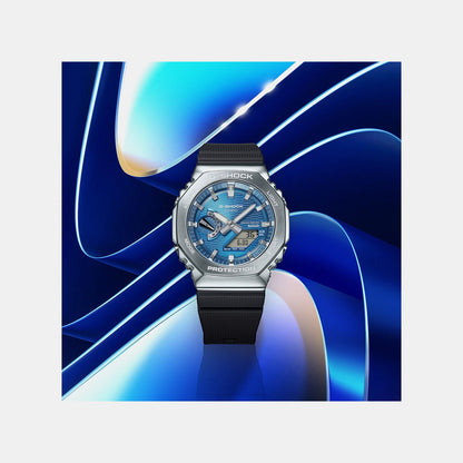 G-Shock Men Quartz Blue Dial Analog-Digital Resin Watch G1734