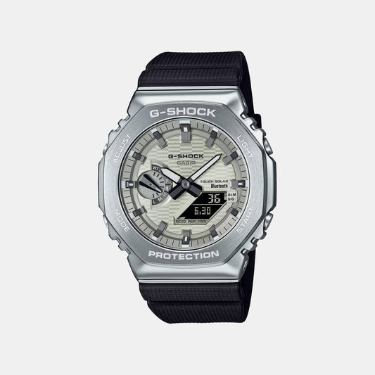 G-Shock Men Solar Yellow Dial Analog-Digital Resin Watch G1736