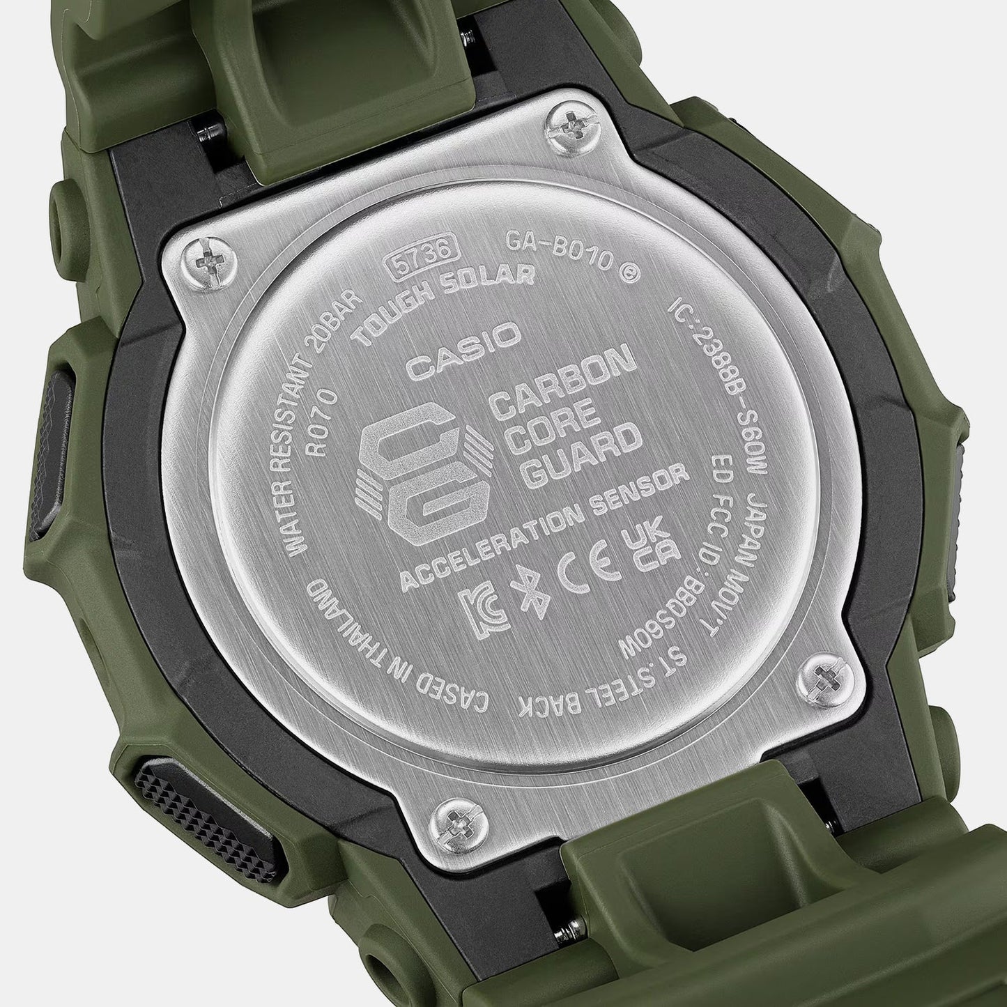 G-Shock Men Solar Green Dial Analog-Digital Resin Watch G1756