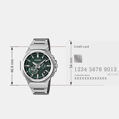G-Shock Men Solar Green Dial Chronograph Stainless Steel Watch G1772