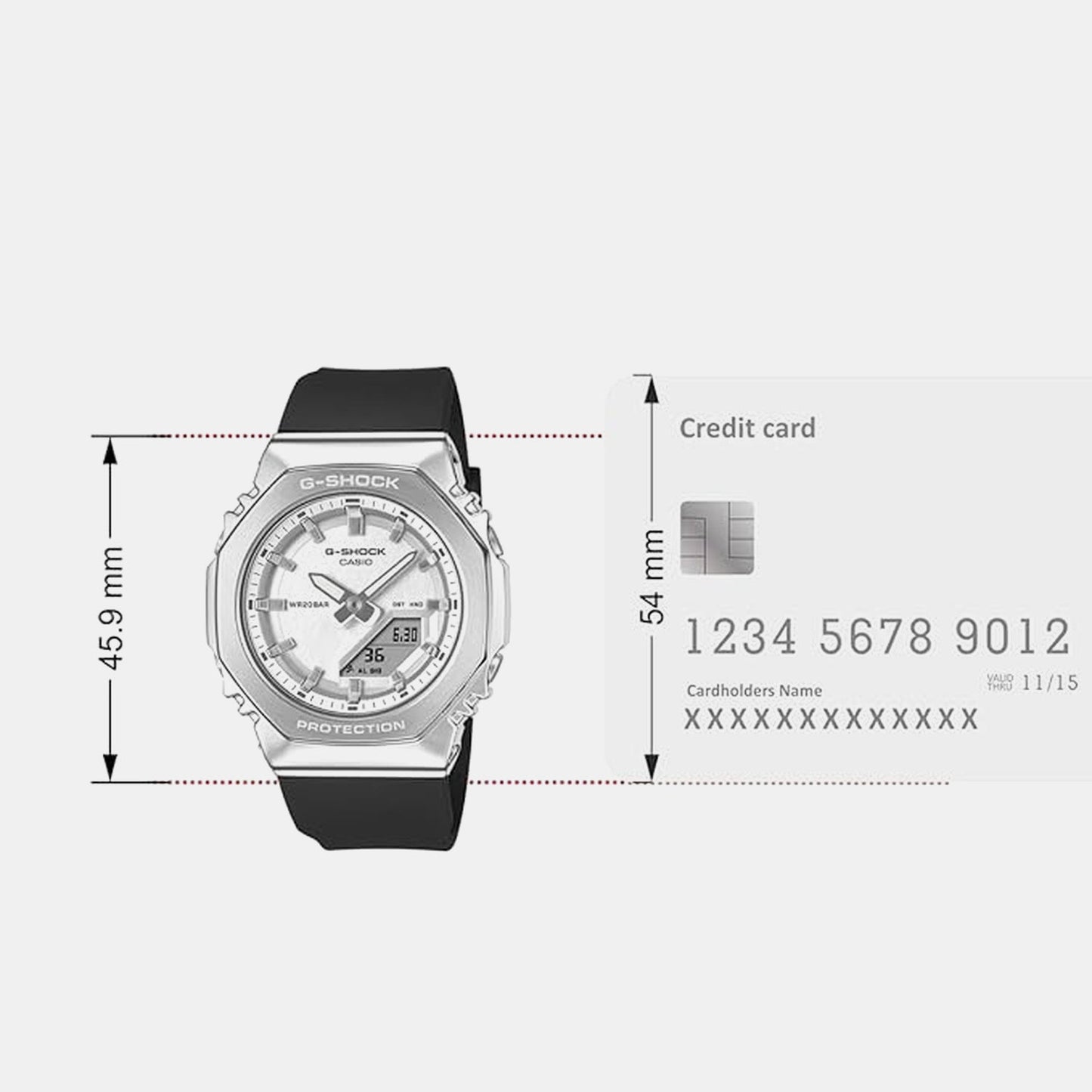 G-Shock Women Quartz White Dial Analog-Digital Resin Watch G1782