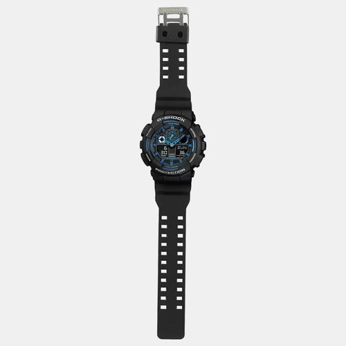 G-Shock Men Quartz Blue Dial Analog-Digital Resin Watch G271
