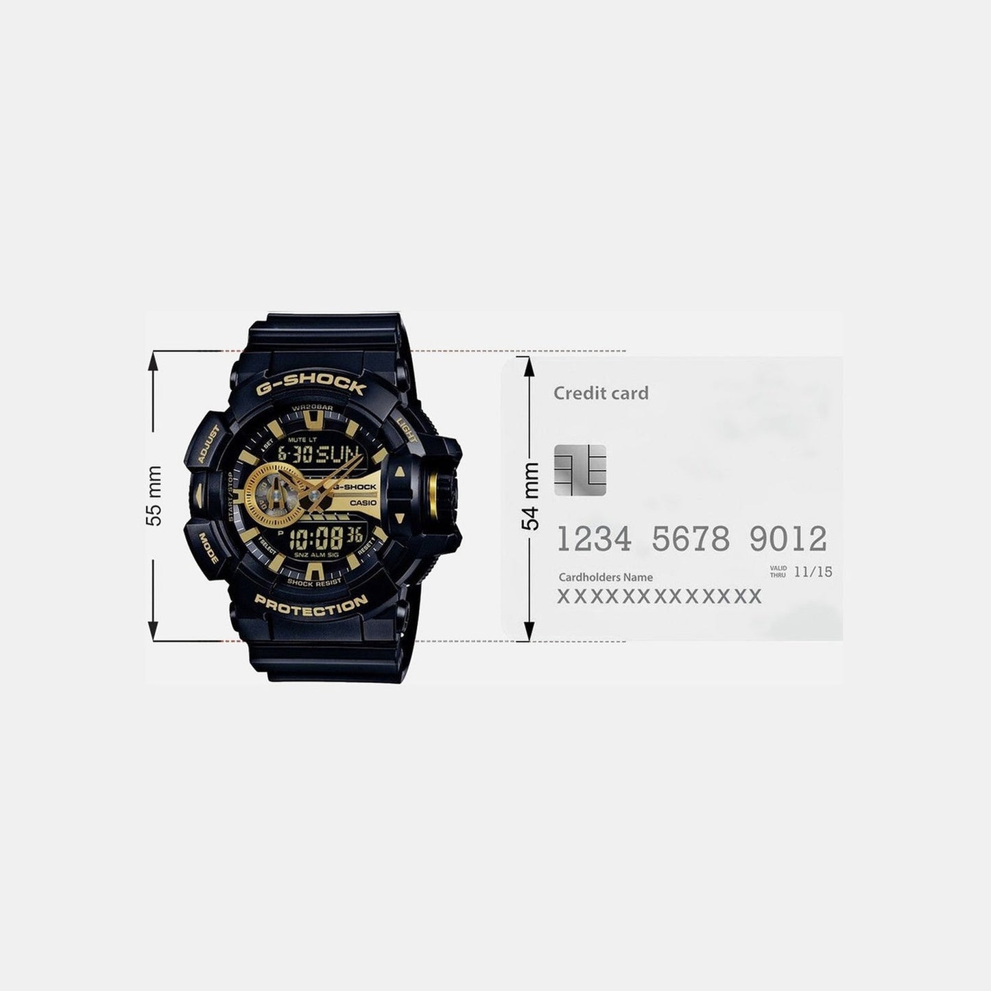 G-Shock Men Quartz Gold Dial Analog-Digital Resin Watch G651