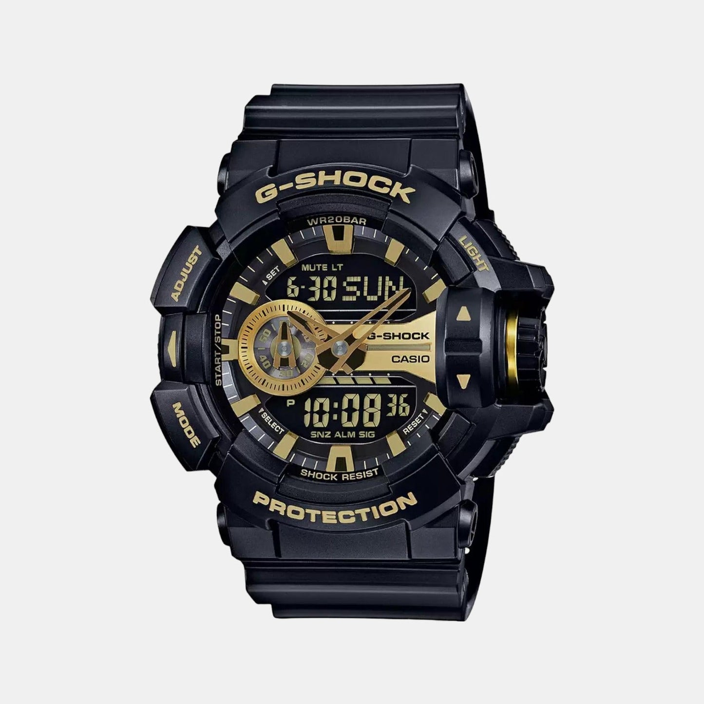 G-Shock Men Quartz Gold Dial Analog-Digital Resin Watch G651