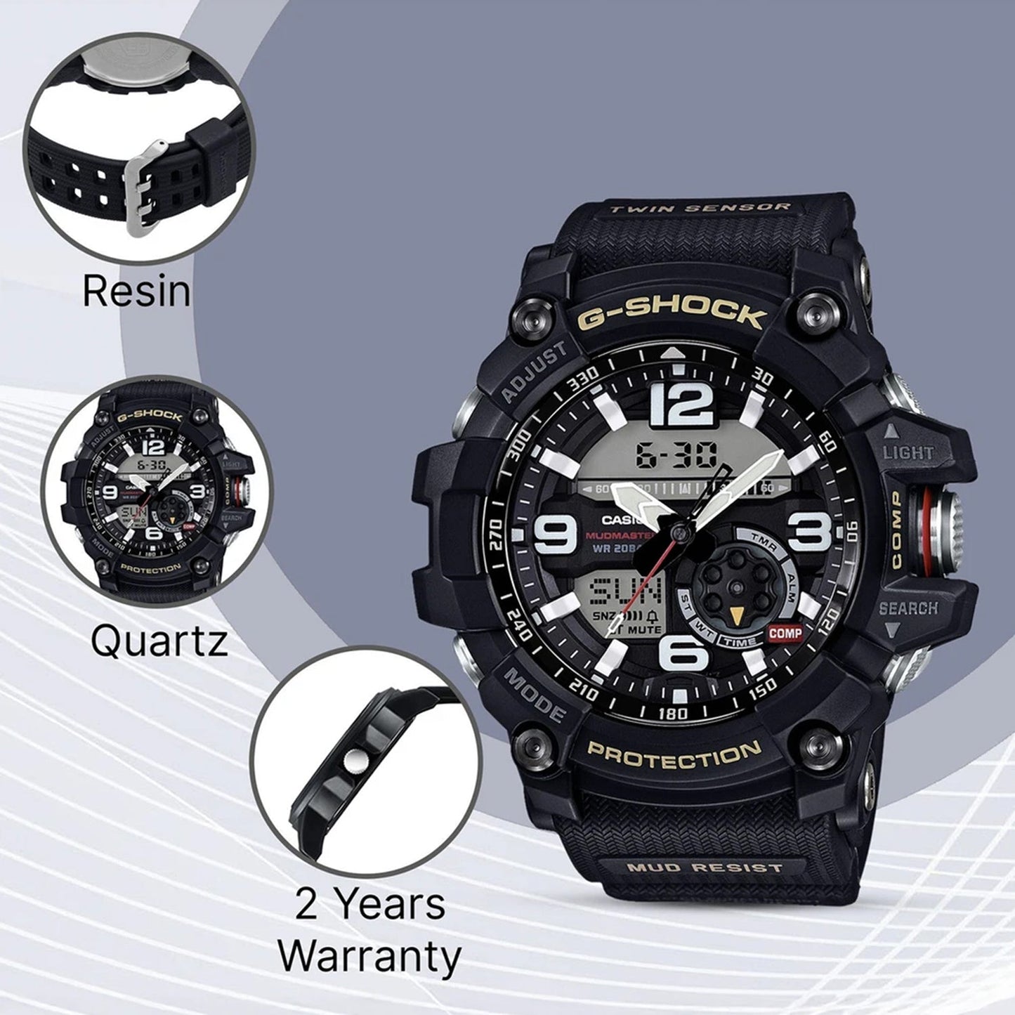 G-Shock Men Quartz Black Dial Analog-Digital Resin Watch G660