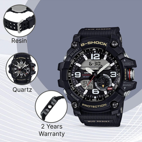 G-Shock Men Quartz Black Dial Analog-Digital Resin Watch G660