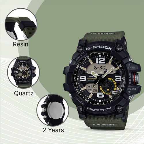 G-Shock Men Quartz Black Dial Analog-Digital Resin Watch G662