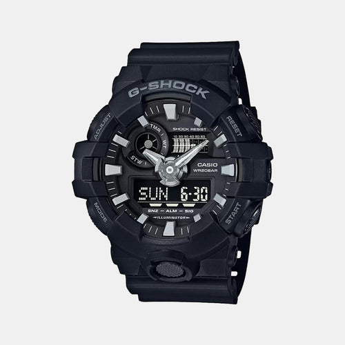 G-Shock Men Quartz Black Dial Analog-Digital Resin Watch G715