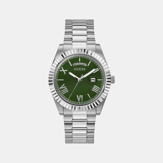 Gd Connoisseur Men Quartz Green Dial Analog Stainless Steel Watch Gw0265G10
