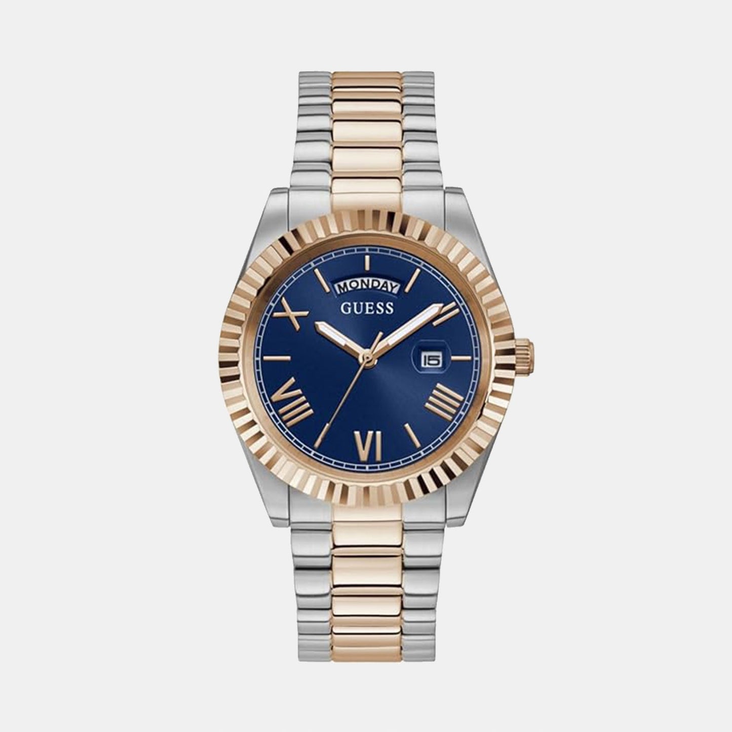 Gd Connoisseur Men Quartz Blue Dial Analog Stainless Steel Watch Gw0265G12