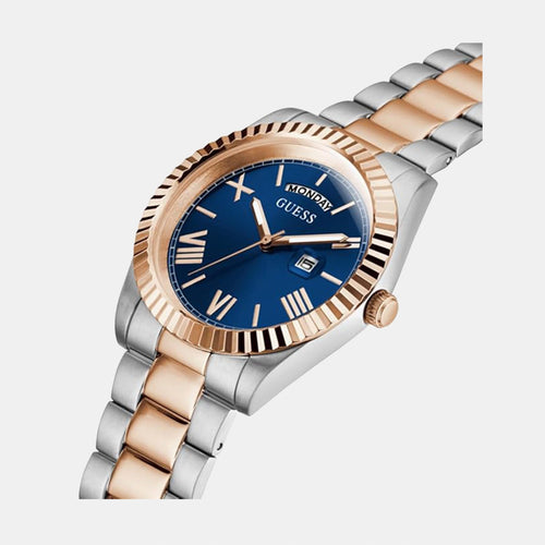 Gd Connoisseur Men Quartz Blue Dial Analog Stainless Steel Watch Gw0265G12
