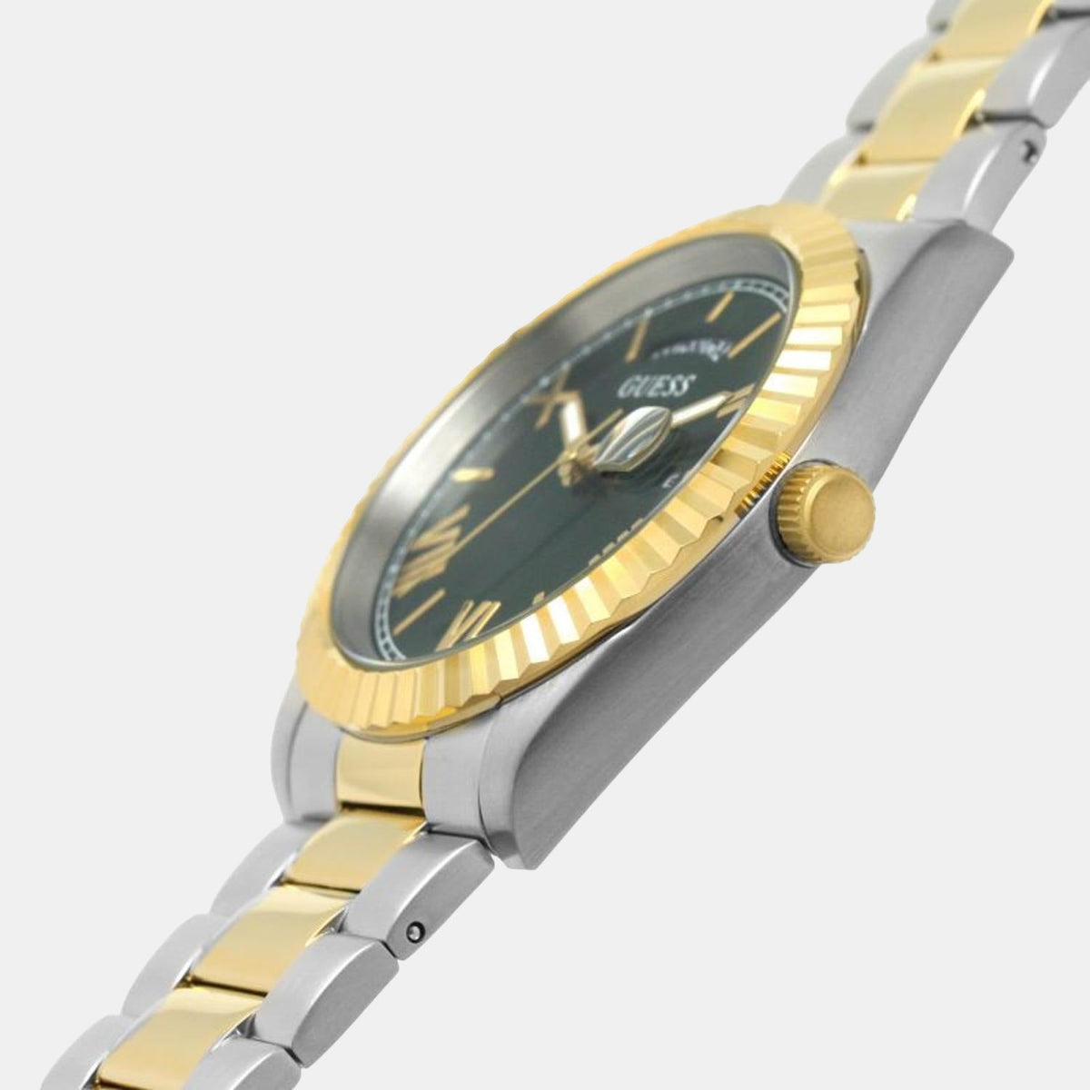 Gd Connoisseur Men Quartz Green Dial Analog Stainless Steel Watch Gw0265G8