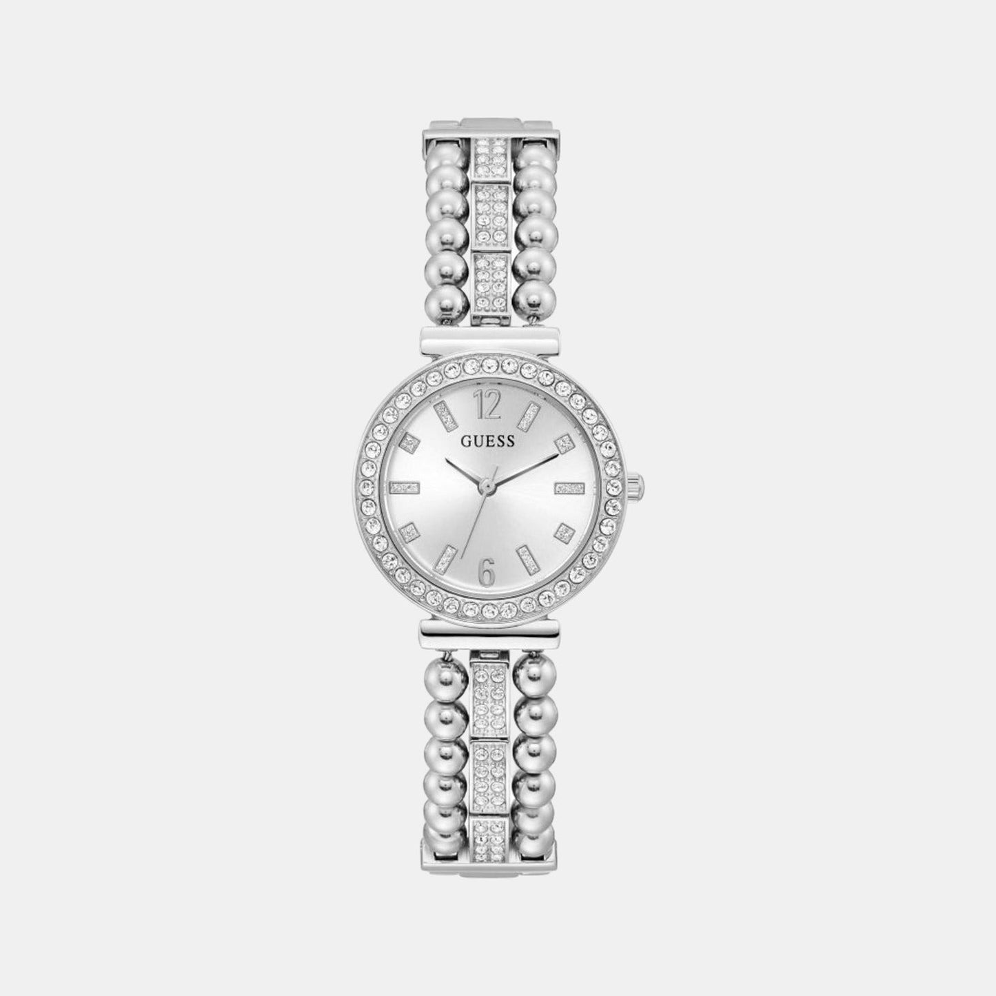 Gd Gala Women Quartz Silver Dial Analog Stainless Steel Watch Gw0401L1