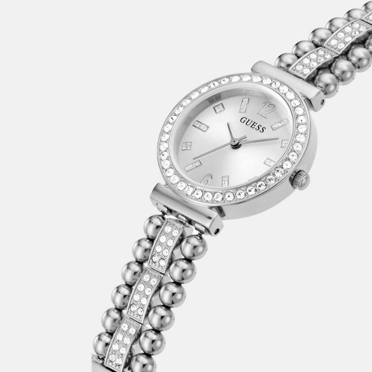 Gd Gala Women Quartz Silver Dial Analog Stainless Steel Watch Gw0401L1