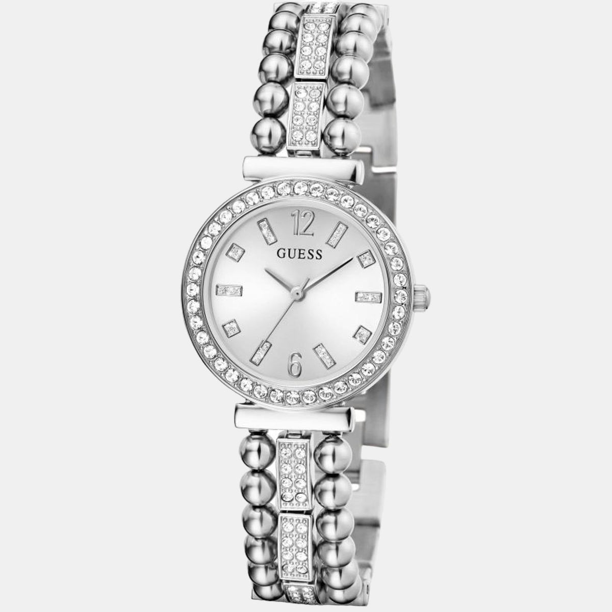Gd Gala Women Quartz Silver Dial Analog Stainless Steel Watch Gw0401L1