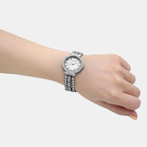 Gd Gala Women Quartz Silver Dial Analog Stainless Steel Watch Gw0401L1