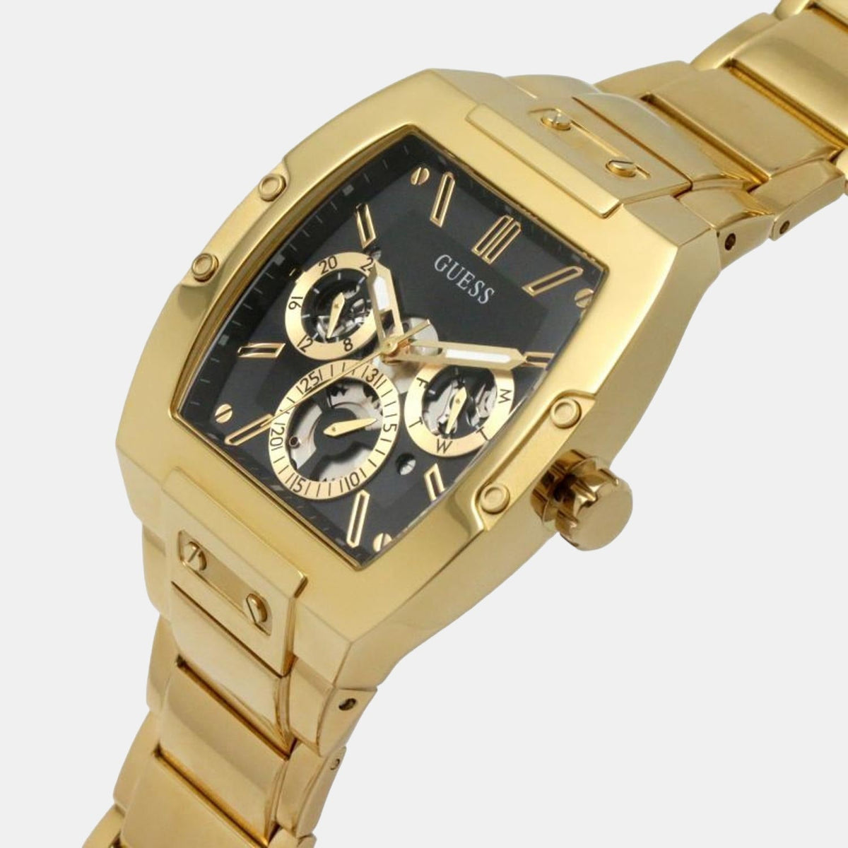 Gt Phoenix Men Quartz Black Dial Multi-Function Stainless Steel Watch Gw0456G1