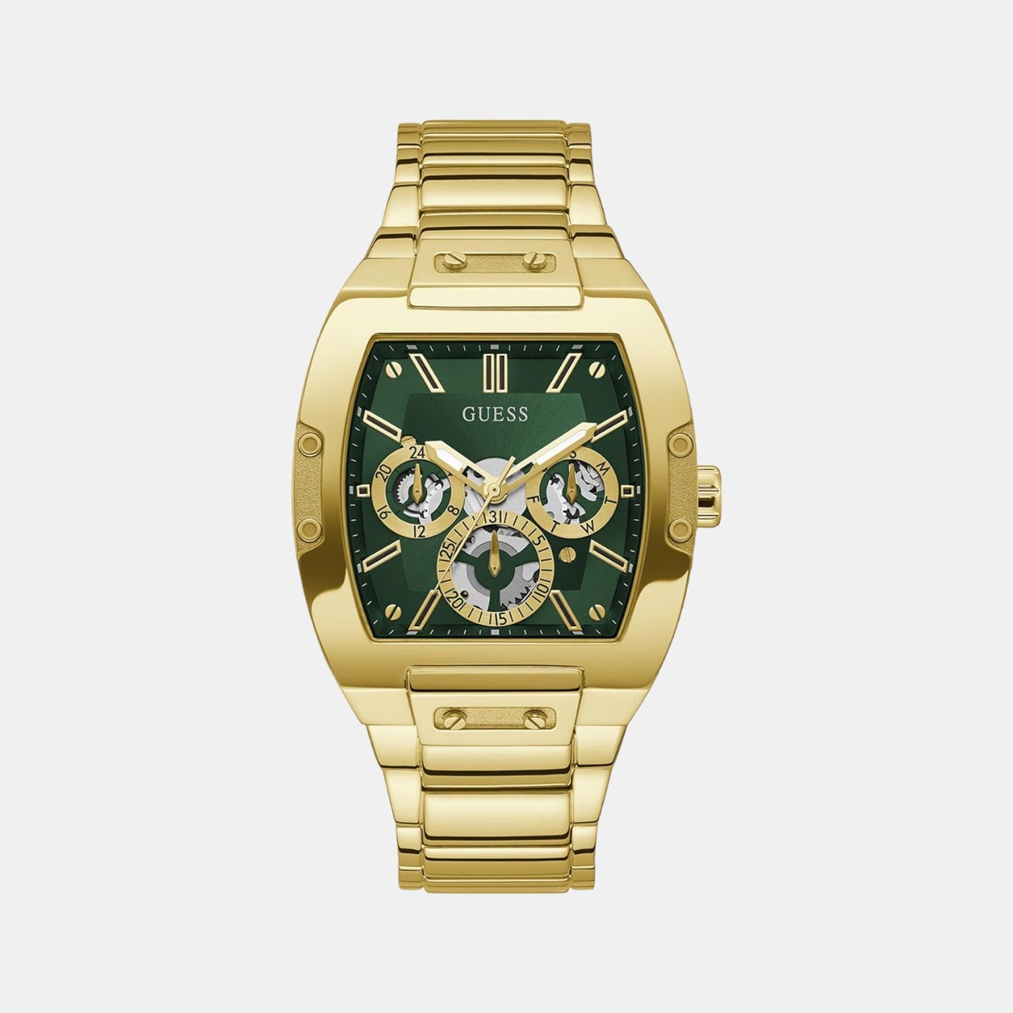 Gt Phoenix Men Quartz Green Dial Multi-Function Stainless Steel Watch Gw0456G3