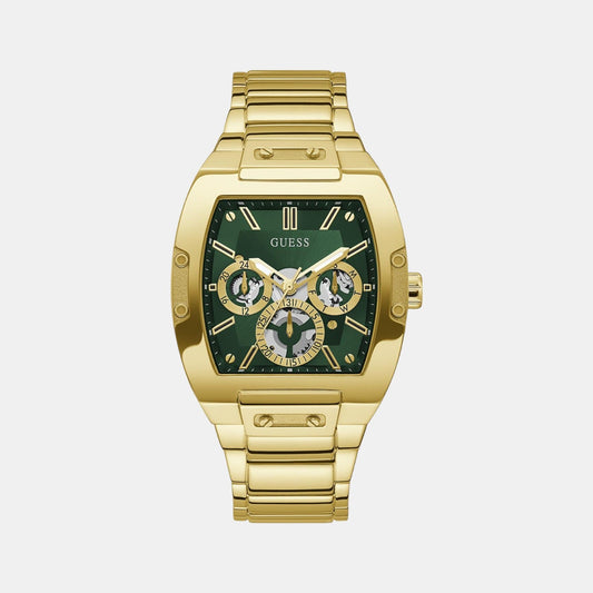 Gt Phoenix Men Quartz Green Dial Multi-Function Stainless Steel Watch Gw0456G3