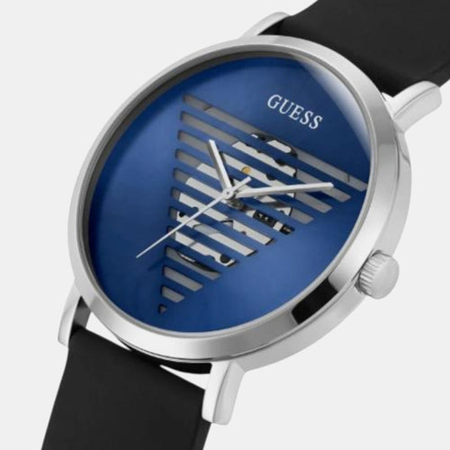 Idol Men Quartz Blue Dial Analog Silicone Watch GW0503G2