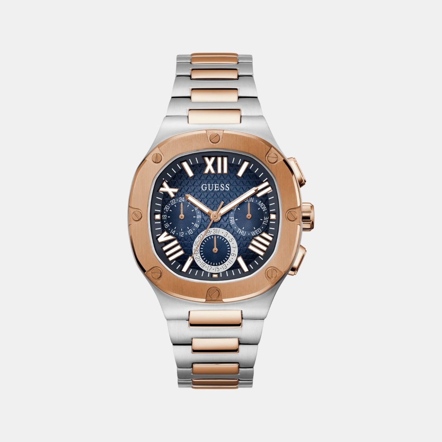Gd Headline Men Quartz Blue Dial Multi-Function Stainless Steel Watch Gw0572G4