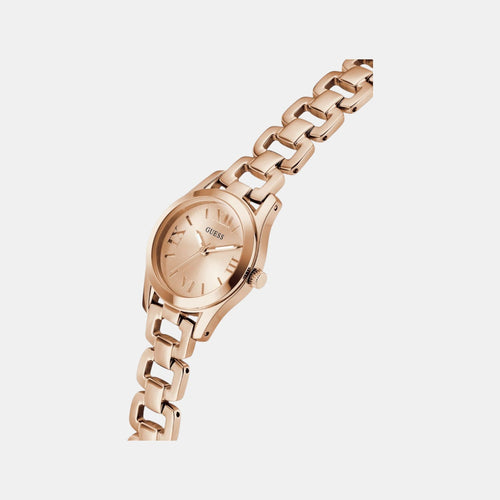 Gb Veda Women Quartz Rose Gold Dial Analog Stainless Steel Watch Gw0927L4