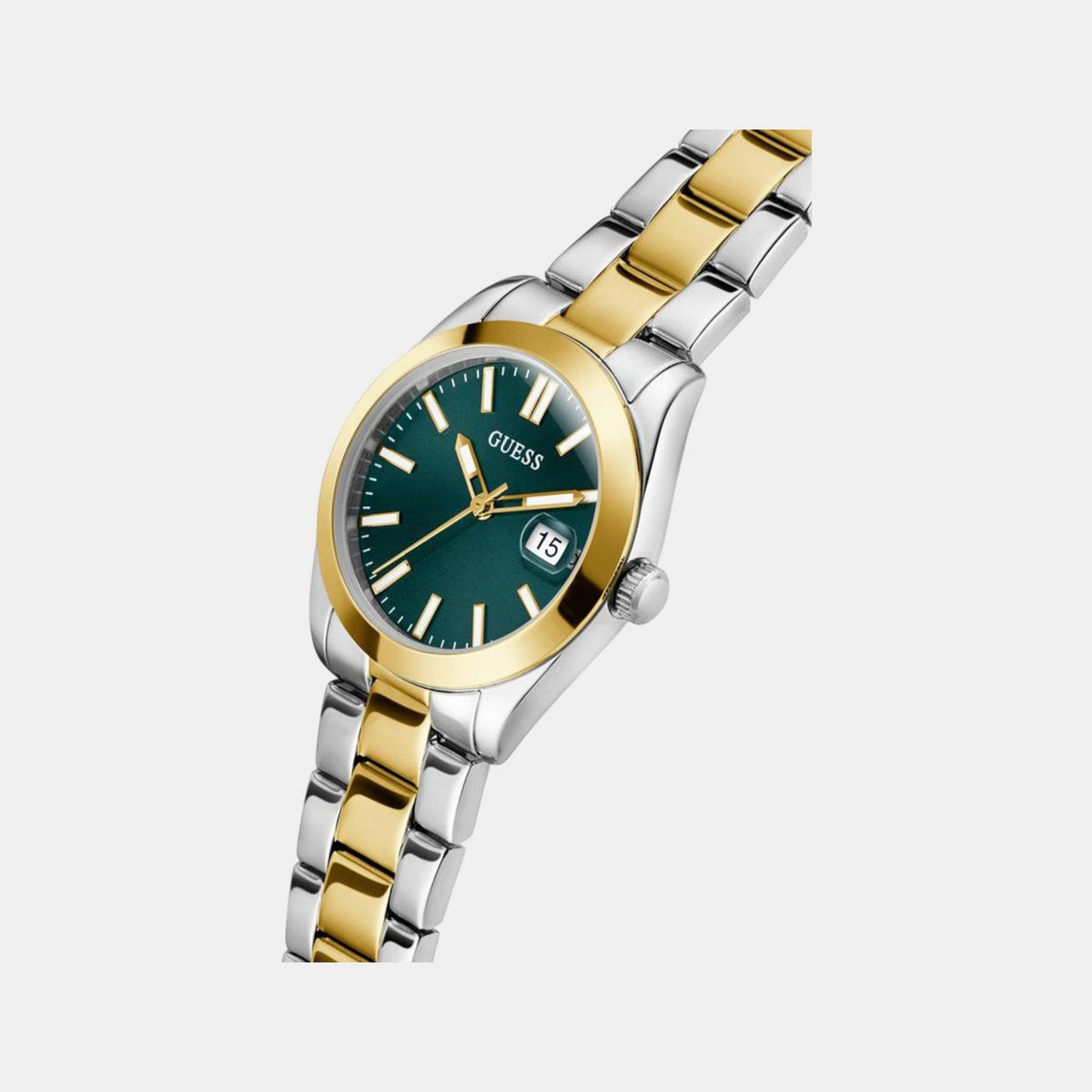 Gd Alice Women Quartz Green Dial Analog Stainless Steel Watch Gw0934L3