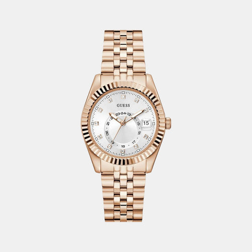 Gd Jada Women Quartz White Dial Analog Stainless Steel Watch Gw0936L4