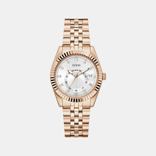 Gd Jada Women Quartz White Dial Analog Stainless Steel Watch Gw0936L4