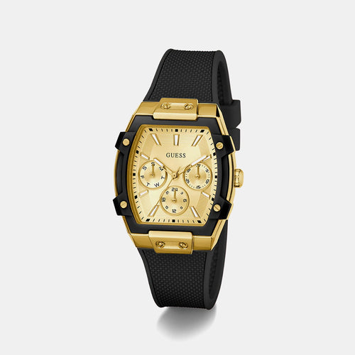 Gt Phoenix Women Quartz Champagne Dial Multi-Function Silicone Watch Gw0945L2