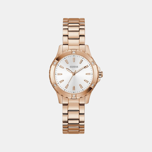 Gs Mist Women Quartz White Dial Analog Stainless Steel Watch Gw0948L5