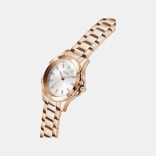 Gs Mist Women Quartz White Dial Analog Stainless Steel Watch Gw0948L5