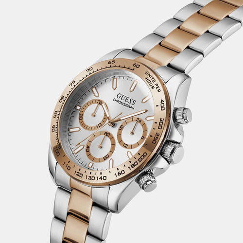 Gs Arthur Men Quartz Silver Dial Chronograph Stainless Steel Watch Gw1058G6