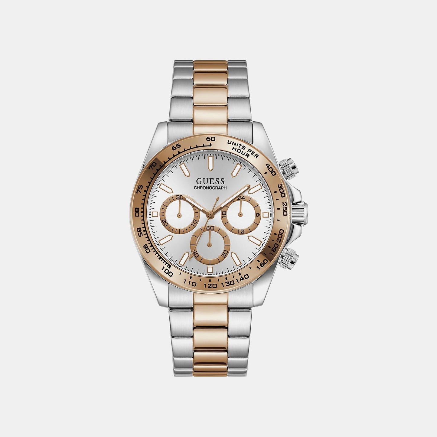 Gs Arthur Men Quartz Silver Dial Chronograph Stainless Steel Watch Gw1058G6
