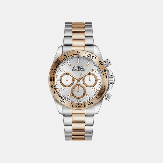 Gs Arthur Men Quartz Silver Dial Chronograph Stainless Steel Watch Gw1058G6
