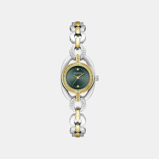 Blair Women Quartz Green Dial Analog Stainless Steel Watch GW1082L7
