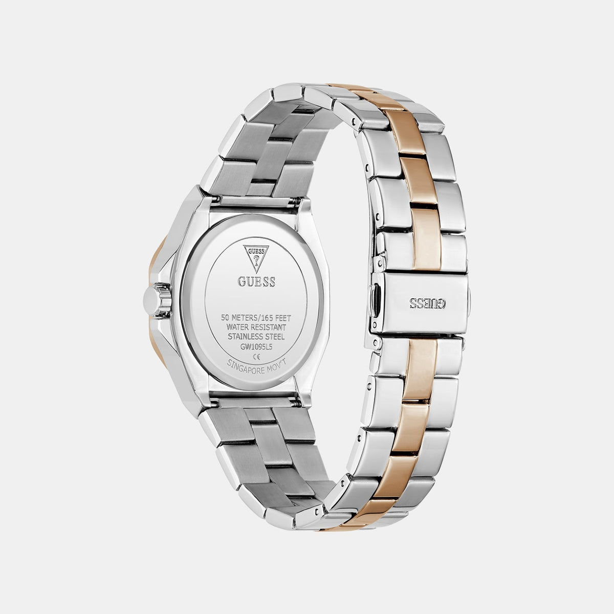 Empress Women Quartz Silver Dial Analog Stainless Steel Watch GW1095L5