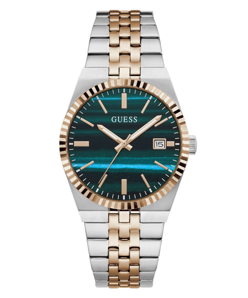 Guess Round 39mm Green Dial Analog Men Watch - GW1129G6