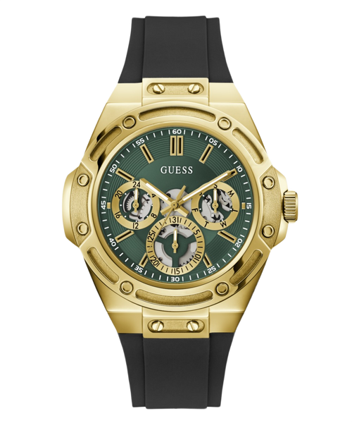 Guess Round 44mm Green Dial Analog Men Watch - GW1132G8
