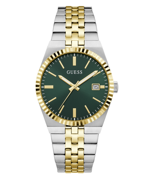 Guess Round 39mm Green Dial Analog Men Watch - GW1153G4