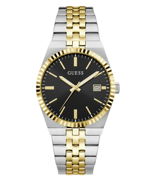 Guess Round 39mm Black Dial Analog Men Watch - GW1153G7