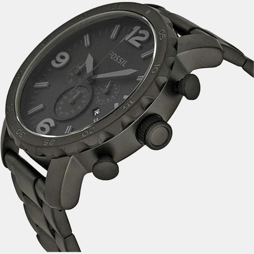 Nate Men Quartz Black Dial Chronograph Stainless Steel Watch JR1401