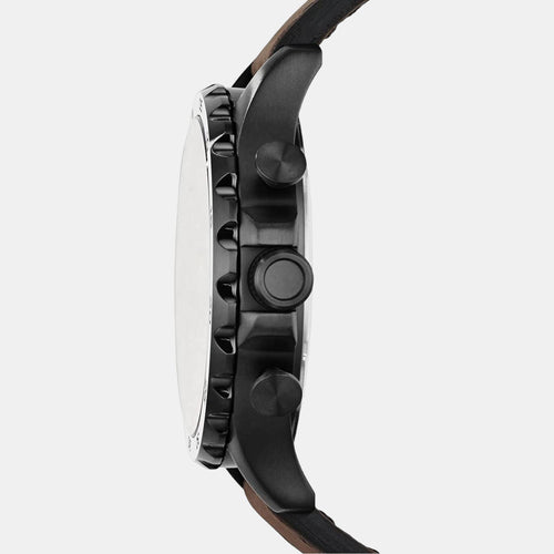 Nate Men Quartz Brown Dial Chronograph Leather Watch JR1487