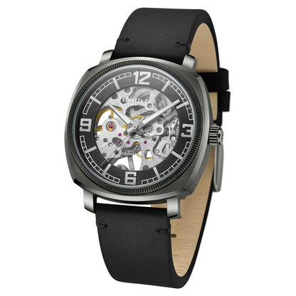 Kenneth Cole Black Dial Analog Mechanical Hand Wound Watch for Men KCWGE0020703MN
