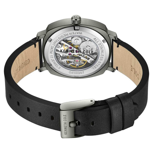 Kenneth Cole Black Dial Analog Mechanical Hand Wound Watch for Men KCWGE0020703MN