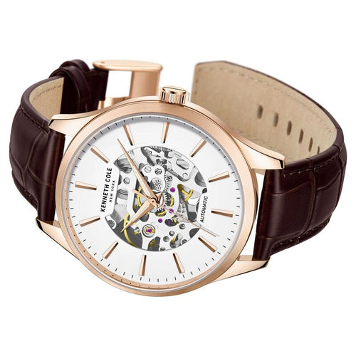 Kenneth Cole White Dial Automatic Watch for Men NTKCWGX2216901MNW
