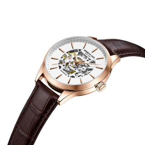 Kenneth Cole White Dial Automatic Watch for Men NTKCWGX2216901MNW